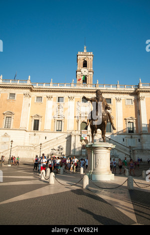 Rom, Italien - Kapitol (Piazza del Camidoglio) ist eines der sieben Hügel Roms. Stockfoto