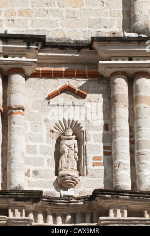 Guatemala, San Juan la Laguna. Katholische Kathedrale San Juan la Laguna Lago de Atitlan See Atitlan Guatemala. Stockfoto