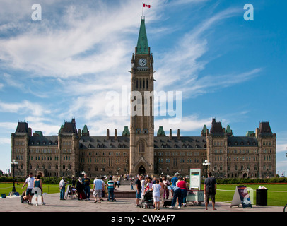 Parlamentsgebäude, Ottawa, Kanada. Stockfoto