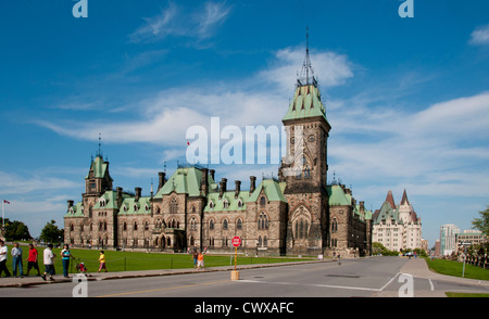 Außenansicht des Ostblocks. Parlamentsgebäude, Ottawa, Kanada. Stockfoto