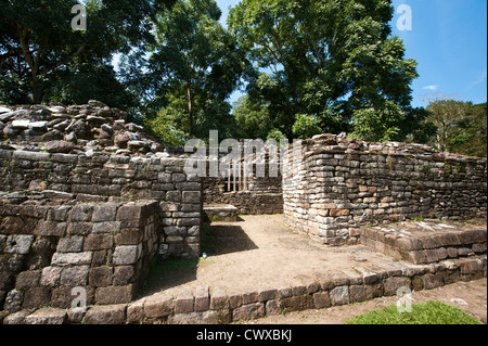 Der archäologische Park Quirigua, Weltkulturerbe der UNESCO, Guatemala, Mittelamerika. Stockfoto