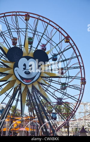 Mickys lustige Rad, Riesenrad, Paradise Pier, Disneys California Adventure, Anaheim, Kalifornien Stockfoto