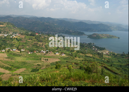 Kivu-See, Rubavu, Ruanda Stockfoto