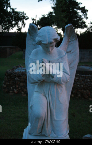 Engel-Statue Engel Savannah Georgia Ga Marmor alt antik Stockfoto