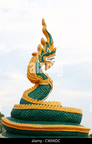 Thai Dragon oder König der Naga-statue Stockfoto