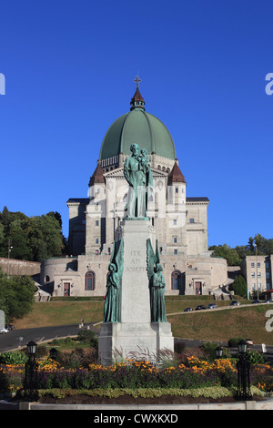 Kanada, Quebec, Montreal, Oratorium, Saint, Joseph, Kirche, Religion, Oratoire, römisch-katholisch, Frere Andre, Statue Stockfoto