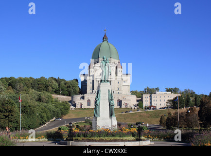 Kanada, Quebec, Montreal, Oratorium, Saint, Joseph, Kirche, Religion, Oratoire, römisch-katholisch, Frere Andre, Statue Stockfoto