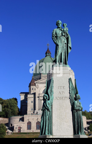 Kanada, Quebec, Montreal, Oratorium, Saint, Joseph, Kirche, Religion, Oratoire, römisch-katholisch, Frere Andre, Statue Stockfoto