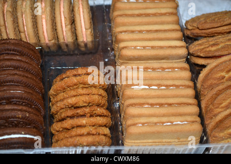 Paket von Arnott sortierte Cremes Stockfoto