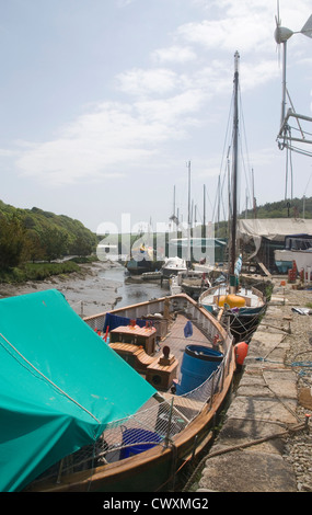 Gweek an der Spitze des Helford river Stockfoto