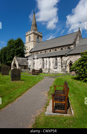 Die Pfarrei Kirche des St. Ricarius in Aberford. Stockfoto