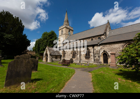 Die Pfarrei Kirche des St. Ricarius in Aberford. Stockfoto