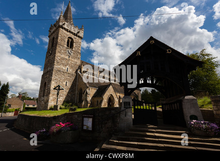 Allerheiligenkirche, Braham, in der Nähe von Wetherby in West Yorkshire. Stockfoto