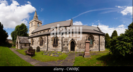 Die Pfarrei Kirche des St. Ricarius in Aberford. Stockfoto