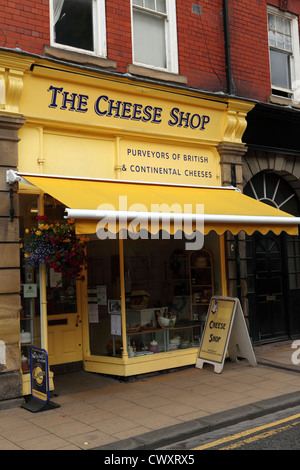 Der Käseladen in Morpeth, Northumberland, England. Stockfoto