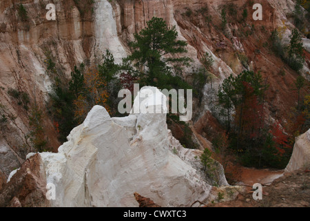 Providence Canyon State Park Landschaft Berg Bild Ton Graben Struktur wenig Georgien Grand canyon Stockfoto