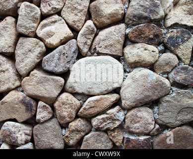 Hintergrund der Wand aus Stein gemacht Stockfoto
