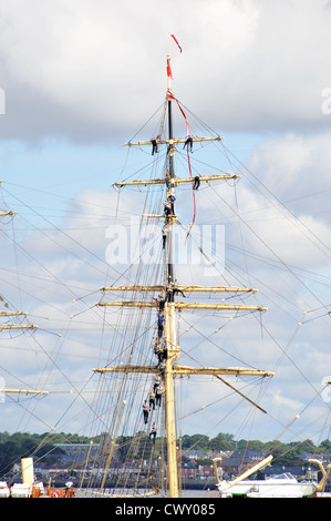 "Sagres" in der tall Ships races Dublin Irland 2012. Schulschiff der portugiesischen Marine seit 1961 Stockfoto