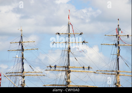 "Sagres" in der tall Ships races Dublin Irland 2012. Schulschiff der portugiesischen Marine seit 1961 Stockfoto