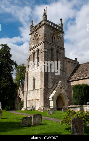 St. John the Baptist Church, Coln St. Aldwyns, Gloucestershire, UK Stockfoto