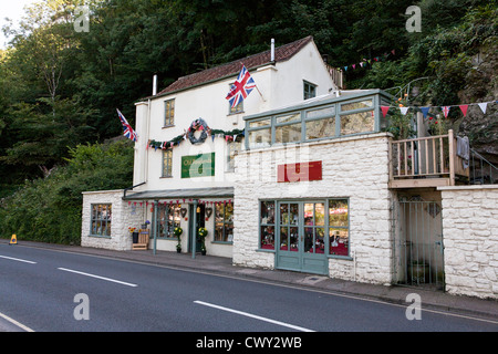 alten Rowlands Geschenk-Shop in Cheddar, somerset Stockfoto