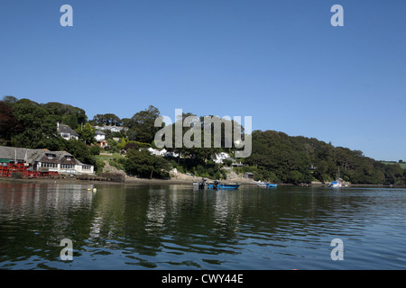 Hafen Navas Helford River Cornwall England UK GB Stockfoto