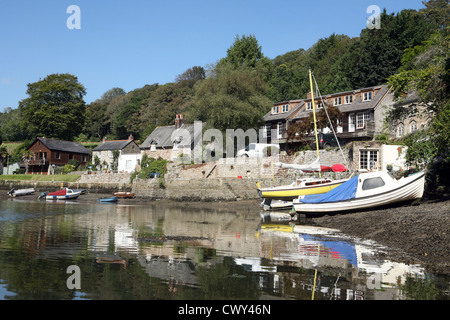 Hafen Navas Helford River Cornwall England UK GB Stockfoto