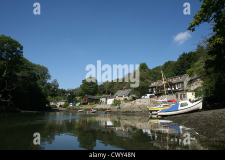 Hafen Navas Helford River Cornwall England UK GB Stockfoto