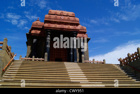 Malerische Aussicht von Vivekananda Mandapam in Vivekananda Rock sakrale Denkmal in Kanyakumari Indien Stockfoto