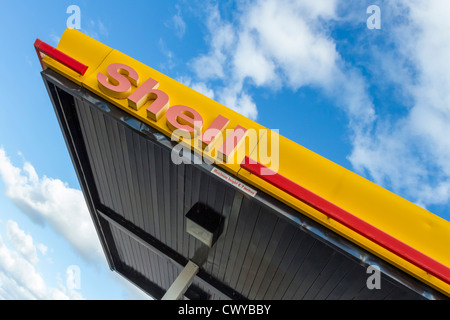 Shell Tankstelle (Detail) im Outback NSW, Australien Stockfoto