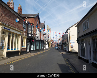 Blick ins King Street Knutsford Cheshire UK Stockfoto