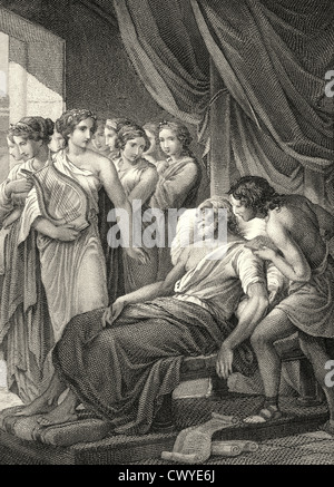 die sterbenden Philemon Philemons Tod von Karl August Georg Maximilian Graf von Platen-Hallermuende, Stockfoto