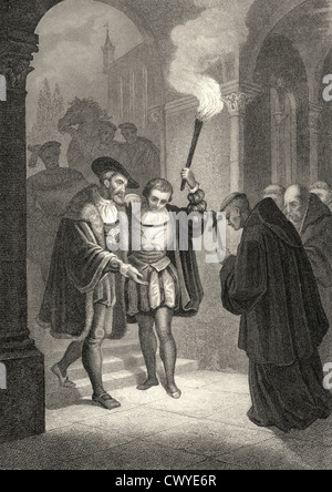 Der Pilger vor St. Just, ein Gedicht von Karl August Georg Maximilian Graf von Platen-Hallermuende Stockfoto