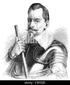 Wallenstein oder Albrecht Wenzel Eusebius von Waldstein, 1583-1634, Herzog von Friedland und Sagan, Kommandeur der kaiserlichen Macht Stockfoto