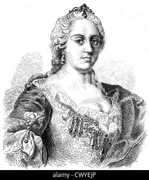 Maria Theresia von Österreich, 1717-1780, Erzherzogin von Österreich und Königin von Ungarn, Kroatien und Böhmen, Stockfoto