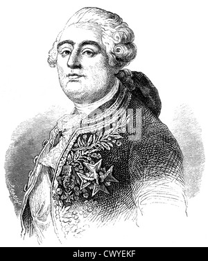 Louis XVI. Augustus von Frankreich, König von Frankreich und Navarra aus dem Hause Bourbon Stockfoto