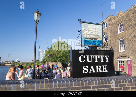 Der Cutty Sark Pub in Greenwich, London, England Stockfoto