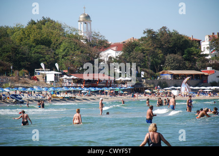 Schwimmen im Schwarzen Meer Sozopol in Bulgarien. Bild von: Adam Alexander/Alamy Stockfoto