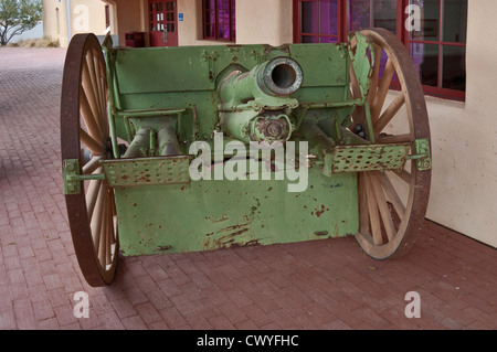 1905 3-Zoll-Geschütz, General Pershing "Strafexpedition" Ausstellung im Pancho Villa State Park in Columbus, New Mexico, USA Stockfoto