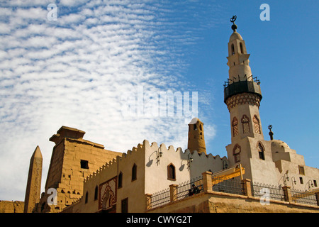 Abu el-Haggag-Moschee, Tempel von Luxor, Ägypten Stockfoto