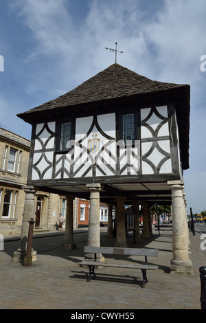 17. jahrhundert Royal Wootton Bassett Rathaus Museum, High Street, Royal Wootton Bassett, Wiltshire, England, Vereinigtes Königreich Stockfoto