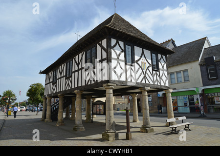 17. jahrhundert Royal Wootton Bassett Rathaus Museum, High Street, Royal Wootton Bassett, Wiltshire, England, Vereinigtes Königreich Stockfoto