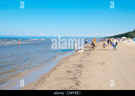 Strand von Bulduri in Jurmala Badeort in der Nähe von Riga Lettland Europa Stockfoto