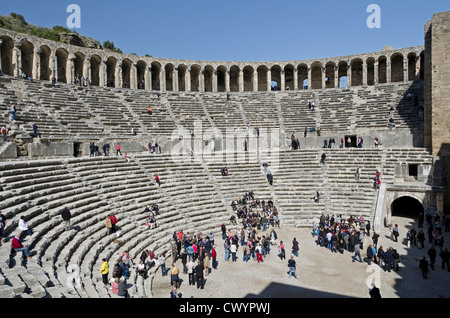 Amphitheare, Aspendos, Antalya, Türkei, Asien Stockfoto