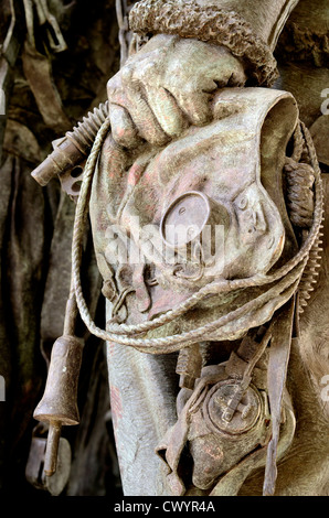 Nahaufnahme Detail des Fluges Kit Bomber Command Gedenkstätte Green Park London UK Stockfoto