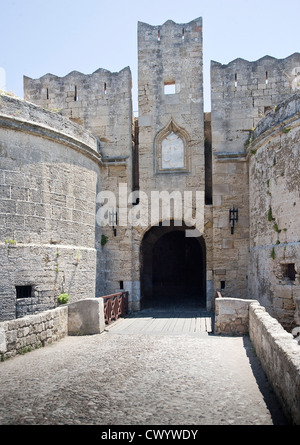 Burg, Rhodos Stadt, Rhodos, Dodekanes, Griechenland, Europa Stockfoto