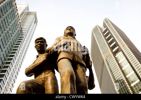 Ninoy Aquino Monument in Makati, Finanzzentrum der Philippinen, Asien. Stockfoto