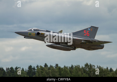 J35 draken Double delta Jet Fighter Stockfoto