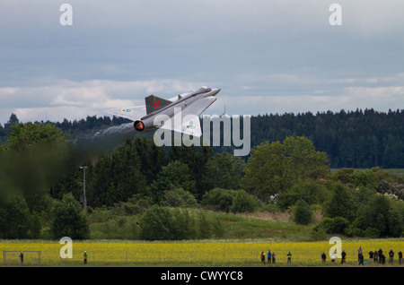 J35 draken Double delta Jet Fighter Stockfoto