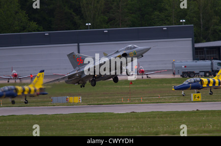 J35 draken Double delta Jet Fighter Stockfoto